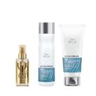 Wella BlondorPlex Shampoo Fortificante 250ml + Condicionador 200ml + Óleo 100ml Wella BlondorPlex Shampoo Fortificante 250ml + Condicionador 200ml + Óleo 100ml