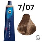 Wella Perfect Color 7/07 Louro Médio Natural Marrom Pure Naturals 60ml