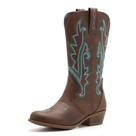 Western Boots vodvob Embroidered Cowgirl Cowboy Kids