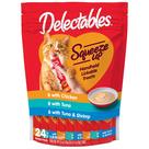 Wet Cat Treats Hartz Delectables Squeeze Up Atum e Camarão 24x15ml