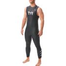 Wetsuit TYR Hurricane Cat 1 Masculina sem Mangas Neoprene Slick Skin com Speed Wrap para Triathlon