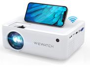 WEWATCH V10 Projetor Full HD WiFi Bluetooth HDMI USB Alta Definição