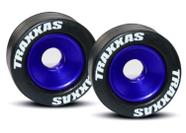 Wheelie Bar Traxxas 5186A azul com rodas de borracha