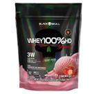 Whey 100 Hd Concrentrado Isolado E Hidrolisado Black Skull Sabor Morango