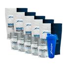 Whey 100% Health Time 5x 2.1 Kg + Creatina 5x 300g + Coqueteleira 700 ML
