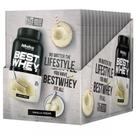 Whey Protein Best Whey Atlhetica Nutrition display com 15 Sachês de 35g Sabor Baunilha