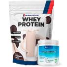 Whey Protein Concentrado 900g Cookies N Cream + Palatinose All Natural 300g Limão NEWNUTRITION Whey Protein Concentrado 900g Cookies N Cream + Palatinose All Natural 300g Limão NEWNUTRITION