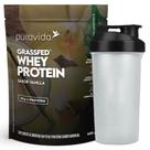 Whey Protein Concentrado Baunilha 450g Coqueteleira PuraVida Whey Protein Concentrado Baunilha 450g Coqueteleira PuraVida