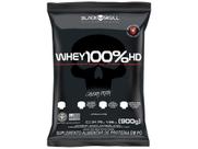 Whey Protein Concentrado Isolado e Hidrolisado - Black Skull 100% HD Morango 900g Whey Protein Concentrado Isolado e Hidrolisado - Black Skull 100% HD Morango 900g