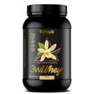 Whey protein gold 3w topway 900g sabor Baunilha concentrado isolado e hidrolisado menos carbo