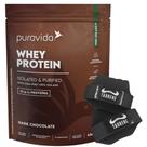 Whey Protein Isolado Dark Chocolate 450g Luva - PuraVida Whey Protein Isolado Dark Chocolate 450g Luva - PuraVida