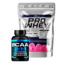 Whey Protein Refil 1Kg + Bcaa 2:1:1 2000mg - Pote 60 Cápsulas - Pro Healthy