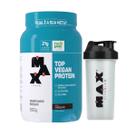 Whey Protein Top Vegan Chocolate 600g Mix + Coqueteleira 700ml Max Titanium