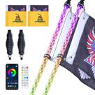 Whip Light VEVOR de 3 pés com base de mola, RGB Chasing para UTVs