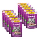 Whiskas Sache Gatos Adultos Sabor Frango 85g 10 unid Ração Úmida