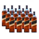 Whisky Escocês Johnnie Walker Double Black 1 Litro Caixa com 12 unidades