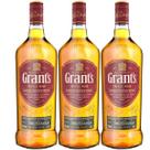 Whisky Grants Triple Wood 1Litro Kit Com 3 Garrafas
