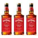 Whisky Jack Daniels Tennessee Fire 1L 3 Unidades