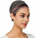Wig Grip Cap lucicass para mulheres com faixa de veludo marrom