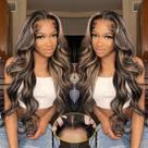 Wigs Recommtic Highlight Human Hair, sem cola, loiro mel de 24 polegadas Wigs Recommtic Highlight Human Hair, sem cola, loiro mel de 24 polegadas