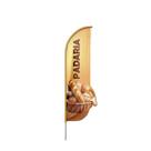 Wind Banner 3D Padaria Dupla Face Com Haste 220X70Cm