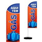 Wind Banner Completo 2,10m Aqui Tem Gás