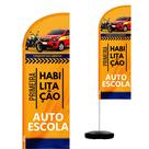 Wind Banner Completo 2,10m Auto Escola