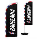 Wind Banner Completo 2,10m Barbearia M5