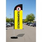 Wind Banner Completo 2,10m Estacionamento