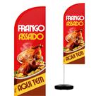 Wind Banner Completo 2,10m Frango Assado M2