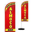 Wind Banner Completo 2,10m Servimos Almoço