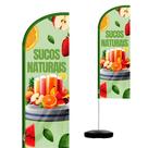 Wind Banner Completo 2,10m Sucos Naturais Wind Banner Completo 2,10m Sucos Naturais