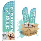 Wind Banner Dupla Face 3mt Clínica Veterinária Kit C/ 2unds Wind Banner Dupla Face 3mt Clínica Veterinária Kit C/ 2unds