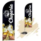 Wind Banner Dupla Face 3mt Completo Personalizado Choperia