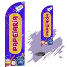 Wind Banner Dupla Face 3mt Completo Personalizado Papelaria