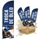 Wind Banner Dupla Face 3mt Troca de Óleo Kit C/ 3unds