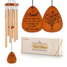 Wind Chime Leebbsin Aunt Gift 91 cm em alumínio, madeira