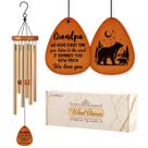Wind Chime Leebbsin Grandpa Gift, tubos de alumínio de 65 cm