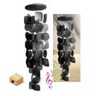 Wind Chimes Bellaa 68 cm Capiz Seashell Wood Outdoor