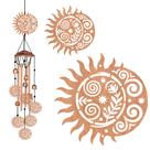 Wind Chimes BEUNITONE Sun Moon Aluminium para decoração de jardim