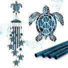 Wind Chimes Marwey Sea Turtle, com 102 cm de largura, decoração ao ar livre Wind Chimes Marwey Sea Turtle, com 102 cm de largura, decoração ao ar livre