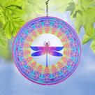 Wind Spinner DKJOCKY Dragronfly Metal 30 cm para decoração de exteriores