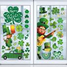 Window Clings i-Beeboo, decorações para o Dia de São Patrício, x10 folhas