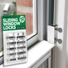 Window Locks Shop Square, pacote com 10 unidades verticais e horizontais
