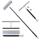 Window Squeegee Toncoke 2 em 1 para lavagem com poste de extensão Window Squeegee Toncoke 2 em 1 para lavagem com poste de extensão