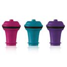 Wine Saver Vacuum Stoppers Vacu Vin, conjunto de 3 multicoloridos