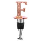 Wine Stopper Miicol Prosecco Champagne Ouro Rosa Letra F