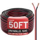 Wire Energeaster 16 Gauge 50 pés 2 condutor vermelho preto 12V/24V