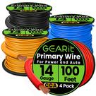Wire GearIt 14 Gauge (30 m cada - preto/vermelho/azul/amarelo) CCA