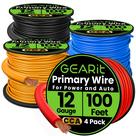 Wire GearIt calibre 12 (30 m cada - preto/vermelho/azul/amarelo) CCA Wire GearIt calibre 12 (30 m cada - preto/vermelho/azul/amarelo) CCA